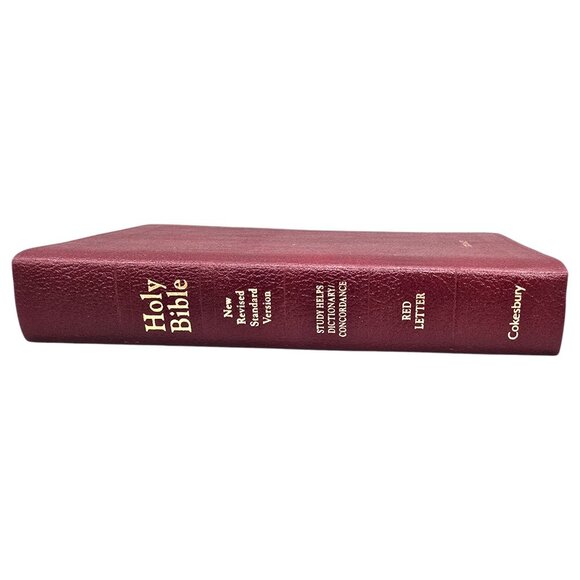 Red Holy Bible New Revised Standard Version Red Letter Cokesbury w/ Study Helps - Picture 5 of 16